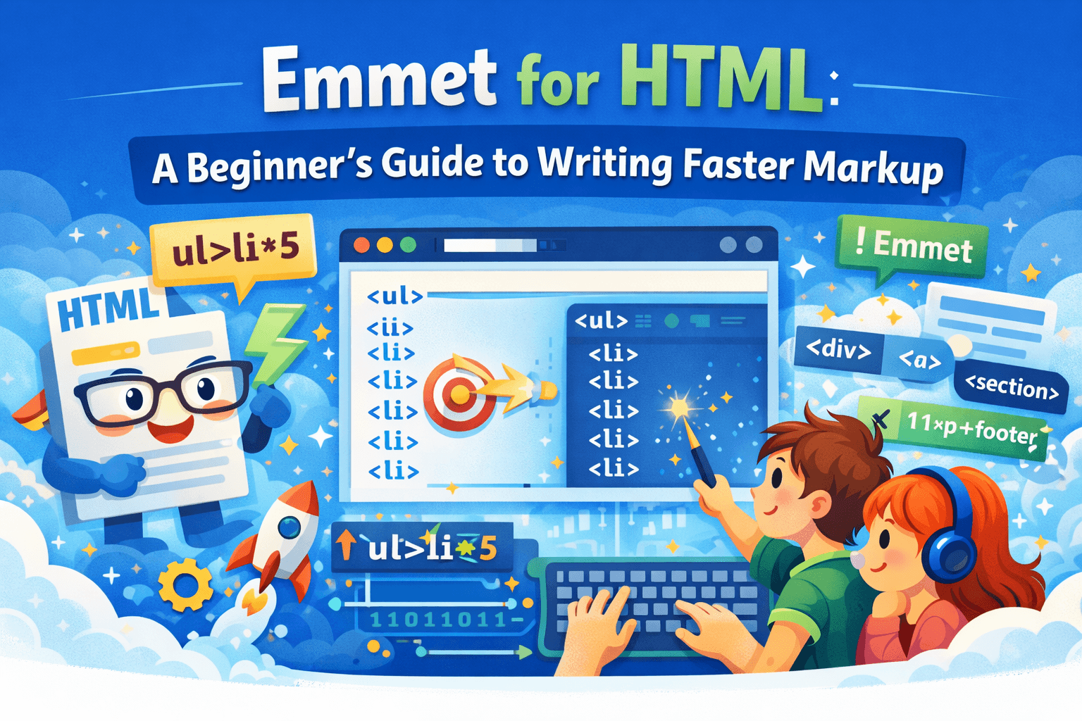 Emmet for HTML: A Beginner’s Guide to Writing Faster Markup