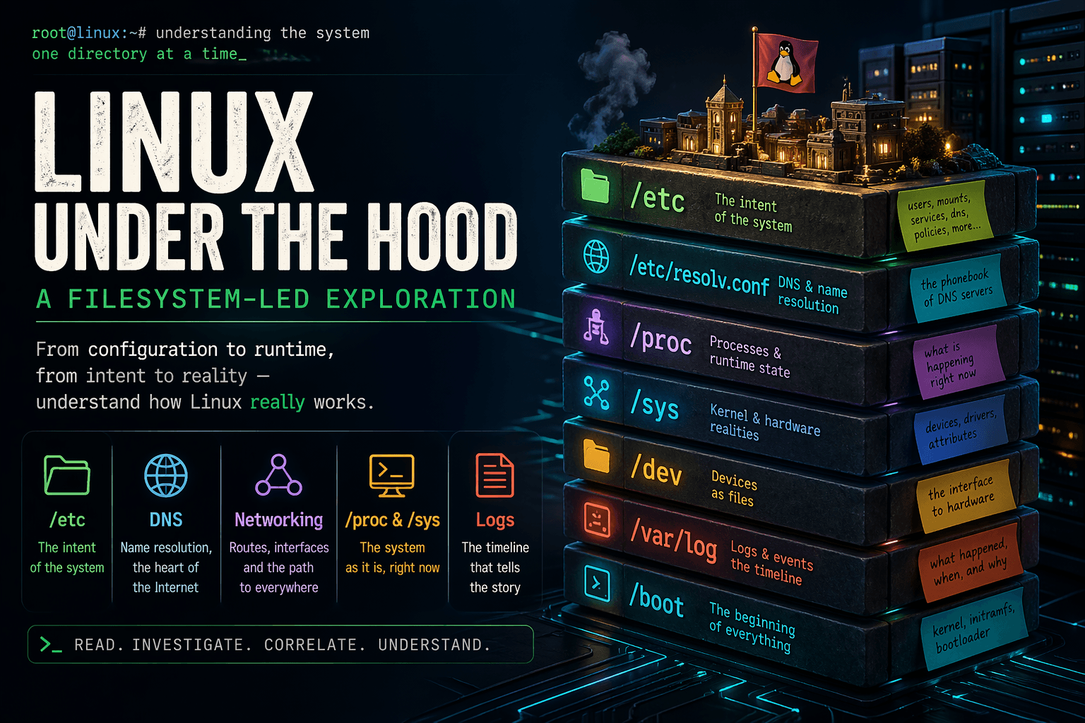 Investigating how Linux works under the hood — a file-system-led exploration