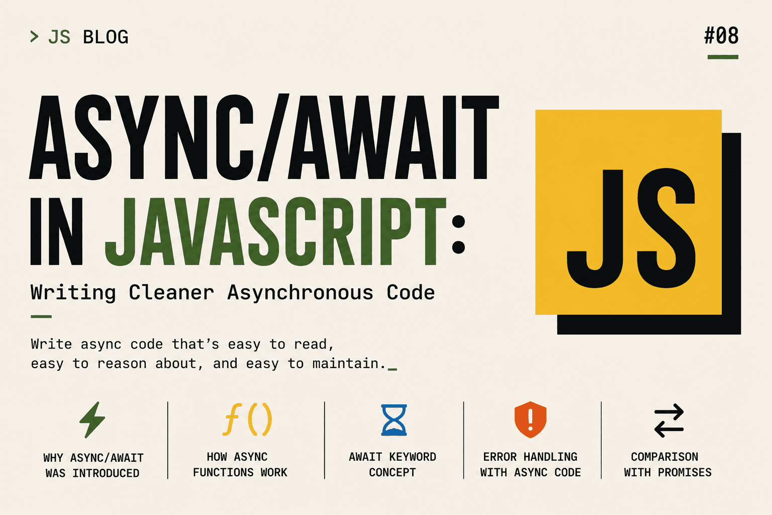Async/Await in JavaScript: Writing Cleaner Asynchronous Code